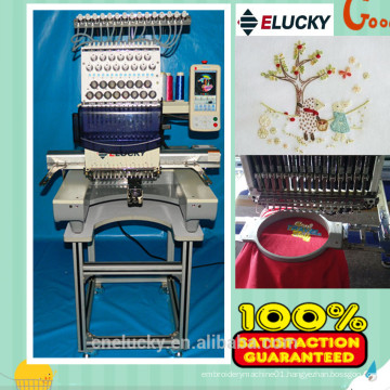 single head embroidery machine for cap /t-shirt /sequin /flat
